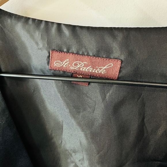 Vintage Black Satin Button Down Vest - Picture 4 of 4